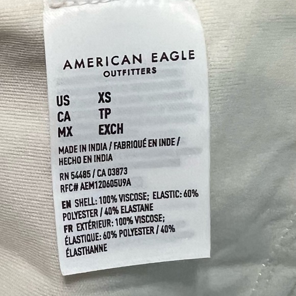 American Eagle Strapless Smocked Striped Romper with Belt and Pockets Size XS - Picture 6 of 6